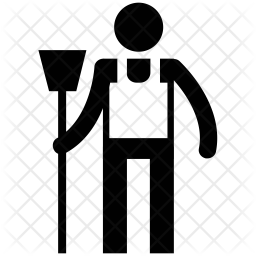 256x256 Janitor Icon Of Glyph Style