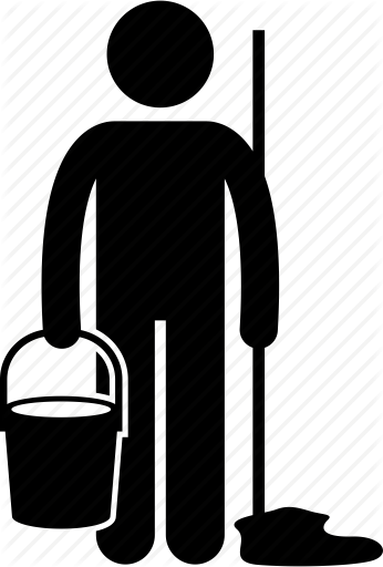 346x512 Cleaner, Cleaning, Floor, Janitor, Man, Mop, Wiping Icon
