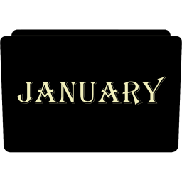 256x256 January Icon Months Folder Iconset Aaron Sinuhe