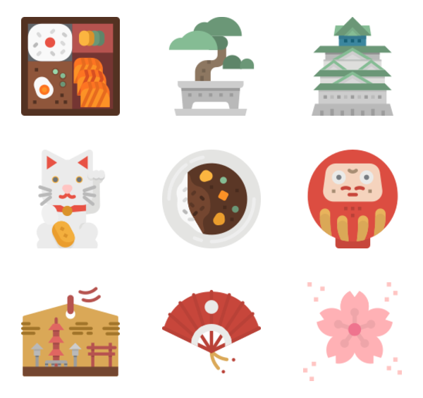 600x564 Japan Flag Icons