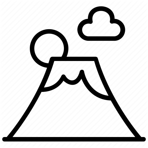 512x512 Japan Landmark, Japan Place, Japanese Symbol, Mount Fuji, Volcanic