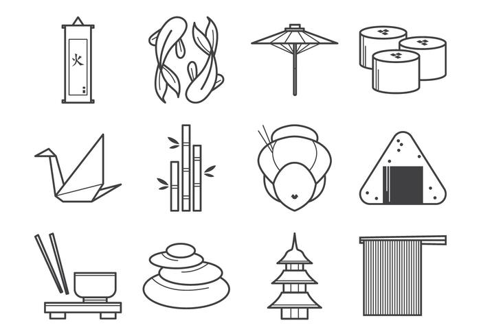 Free Japanese Icon Vector Pack 700x490 Free Japanese Icon Vector Pack