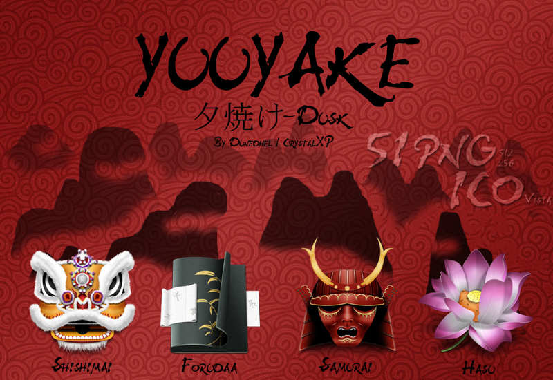 Pack Yuuyake Japanese Icon Set For Windows Vista Free 800x550 Pack Yuuyake Japanese Icon Set For Windows Vista Free