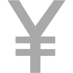 256x256 Dark Gray Japanese Yen Icon