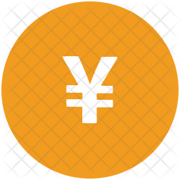 256x256 Japanese Yen Icon Of Glyph Style