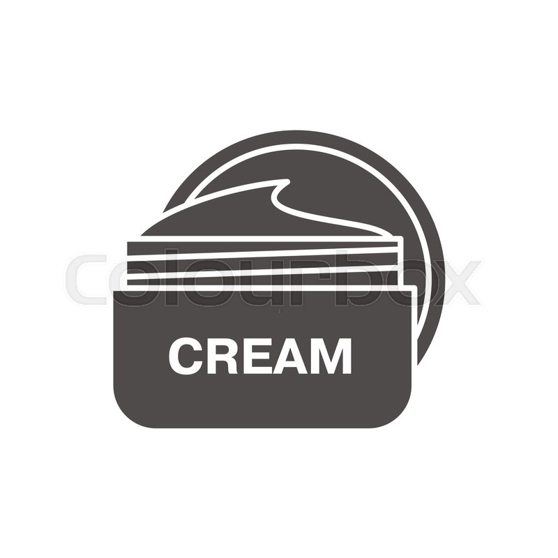 800x800 Face Cream Jar Icon Silhouette Stock Vector Colourbox