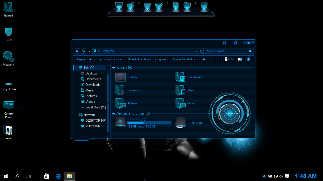 1366x768 Jarvis Skinpack For Released