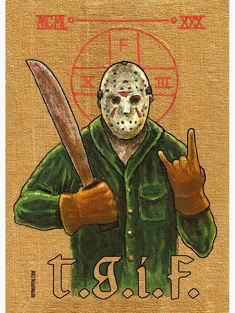 750x1000 Religious Horror Icon Jason Voorhees T G I F Friday