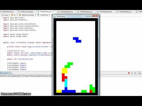 480x360 Tetris Java Game With Source Code