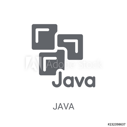 500x500 Java Icon Trendy Java Logo Concept On White Background