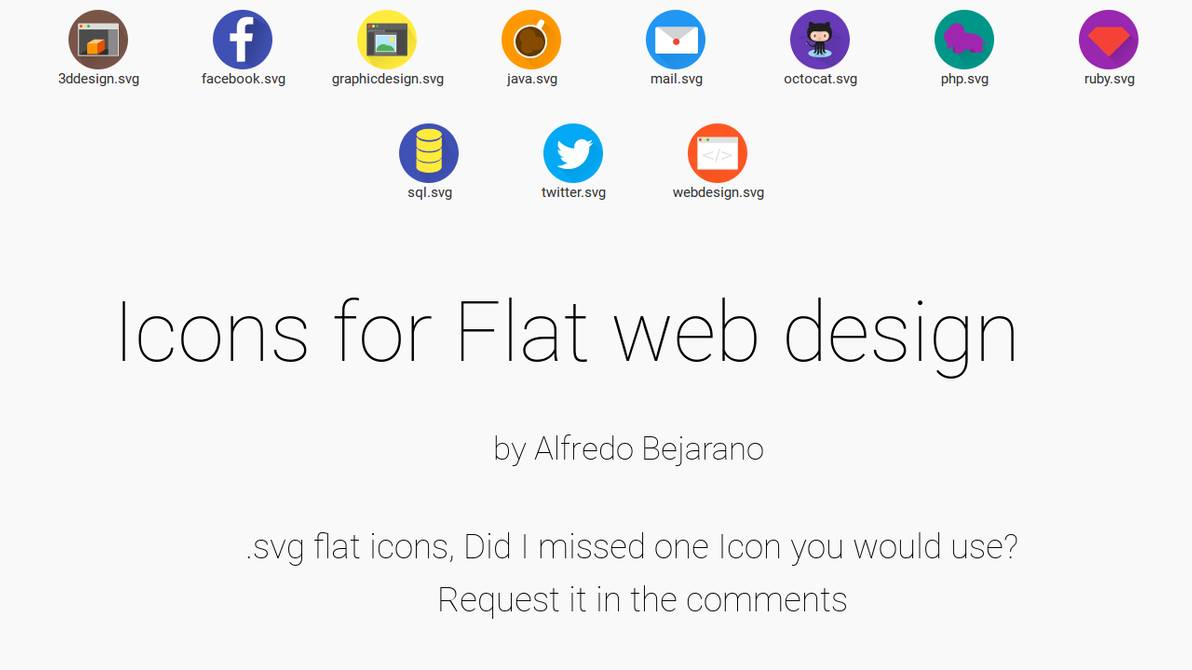 1192x670 Icons For Flat Web Design