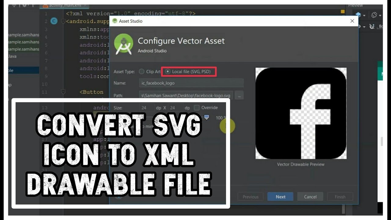 1280x720 Icon To Drawable Icon Conversion