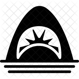 256x256 Jaws Icon Of Glyph Style
