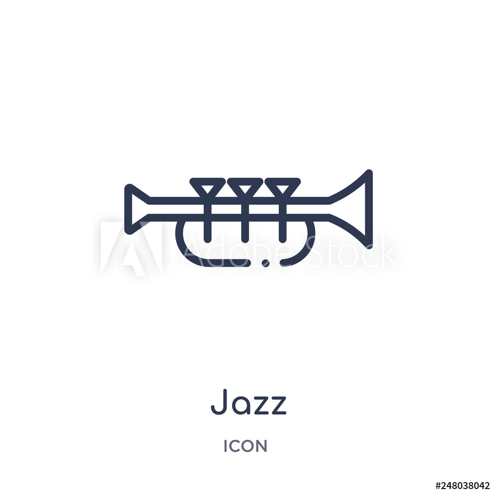 1000x1000 Photo Art Print Jazz Icon From Music Outline Collection