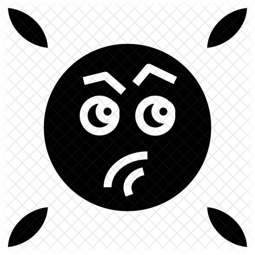 512x512 Feeling Jealous Icon Of Glyph Style