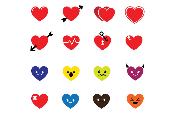700x490 Hearts Icons