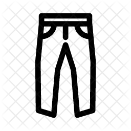 256x256 Jeans Icon Of Line Style