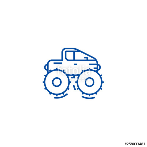 500x500 Cross Country Vehicle,jeep Line Concept Icon Cross Country