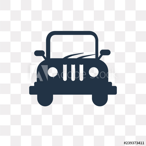 500x500 Jeep Vector Icon Isolated On Transparent Background, Jeep