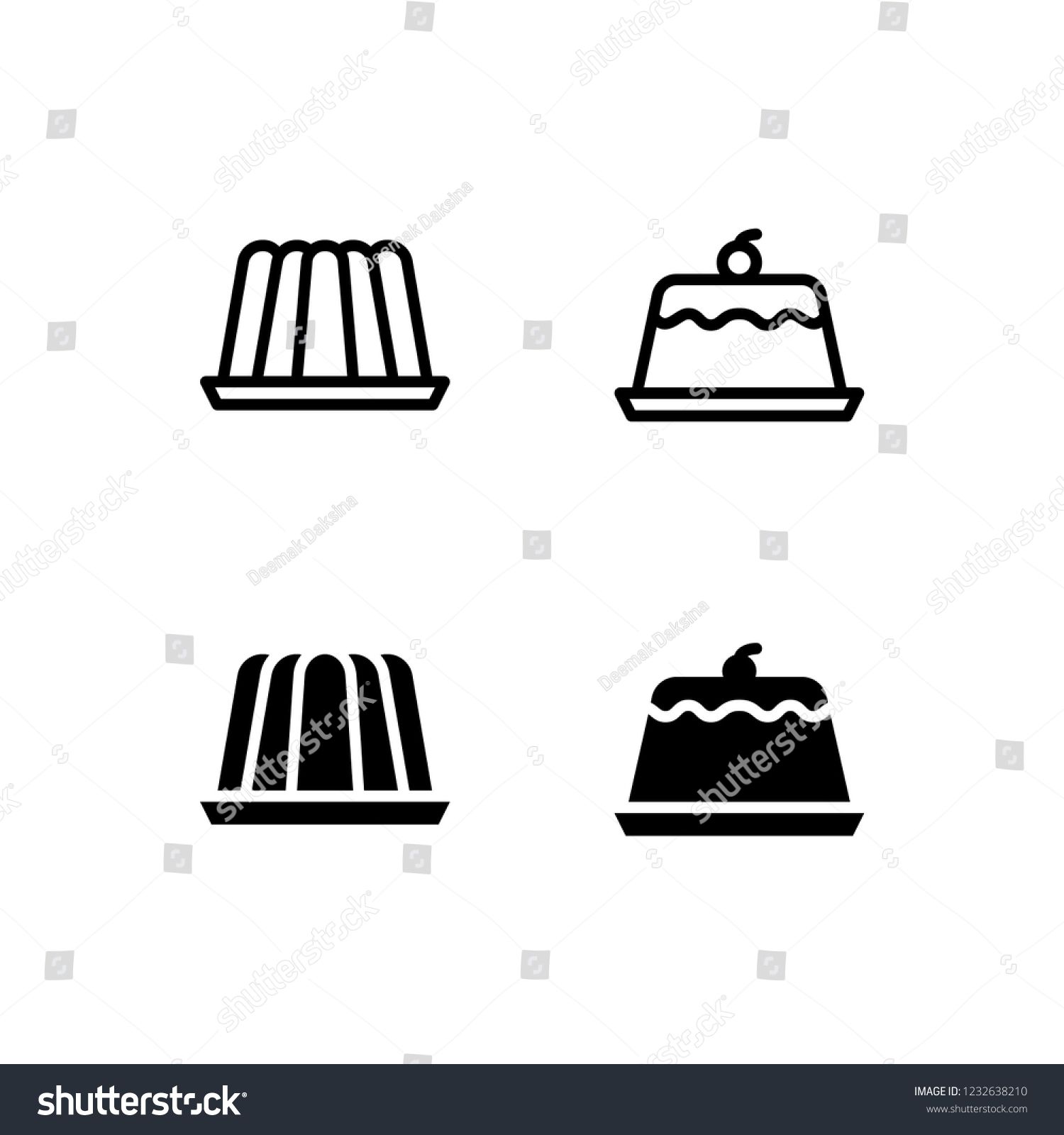1500x1600 Pudding Icon Design Pudding, Jelly, Gelatin, Jello, Dessert, Icon