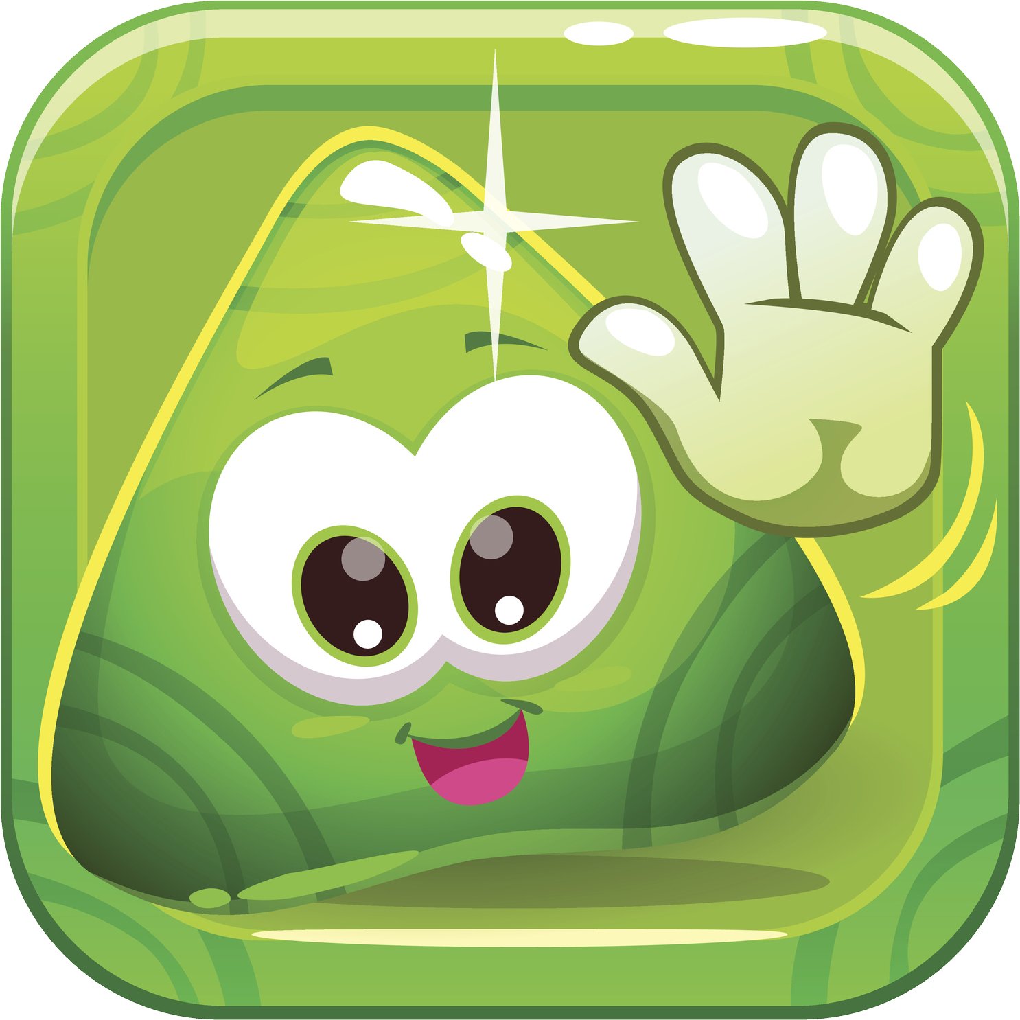 1486x1486 Cute Jelly Jello Nursery Kindergarten Circle Cartoon Icon Vinyl