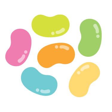 375x375 Jelly Beans Sweet Rolls Mini Icons Stickers