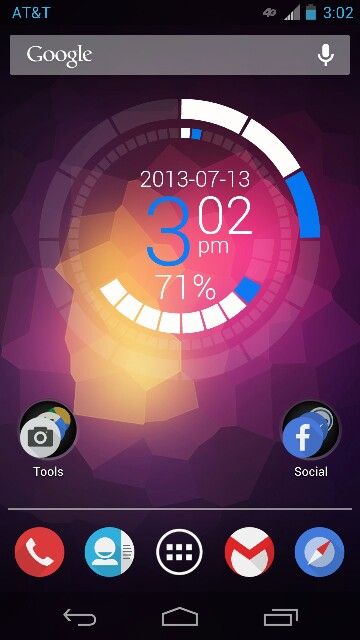 360x640 A Custom Android Jelly Bean Home Screen Using Nova Launcher