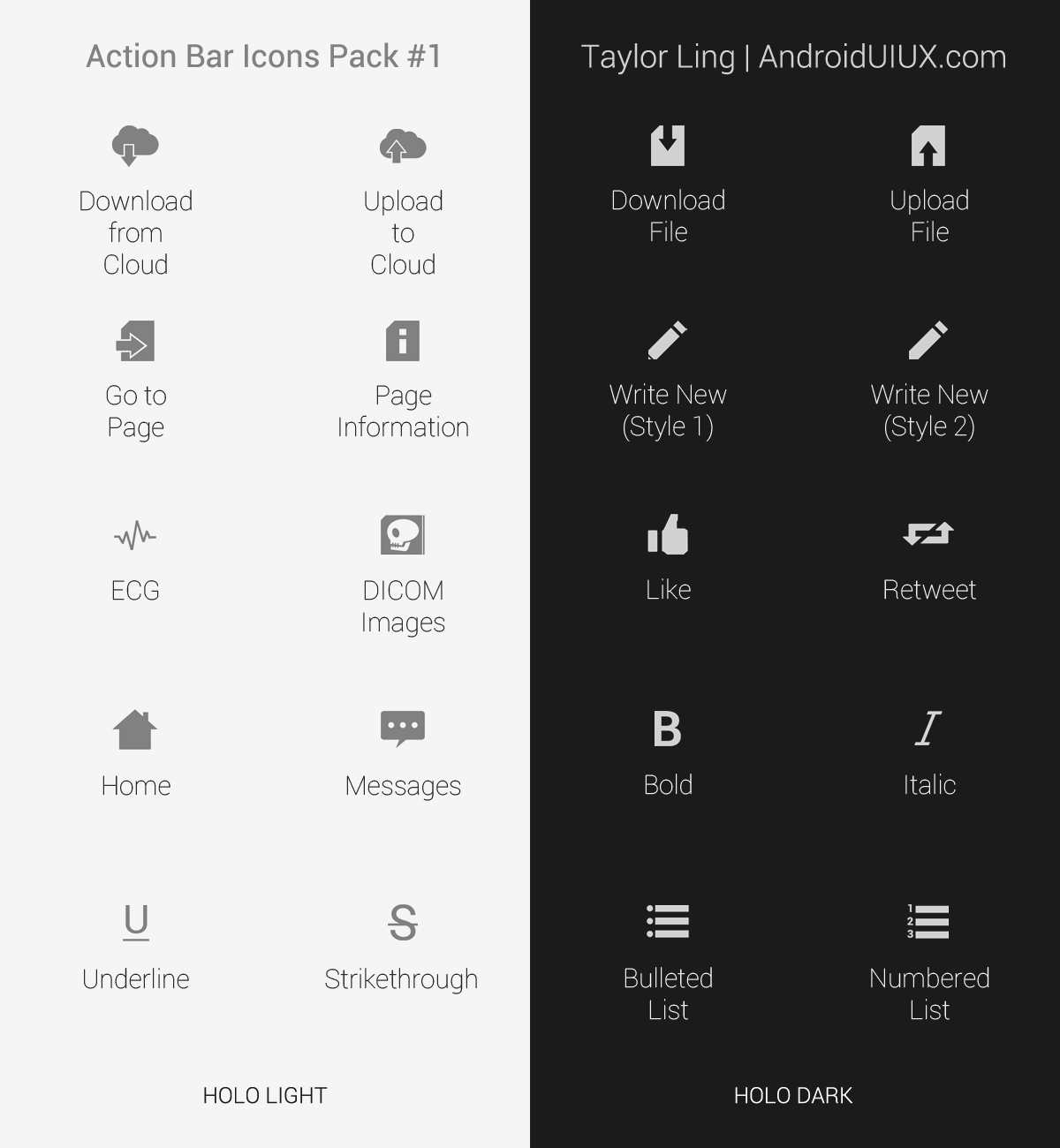 1200x1300 Action Bar Icon Pack