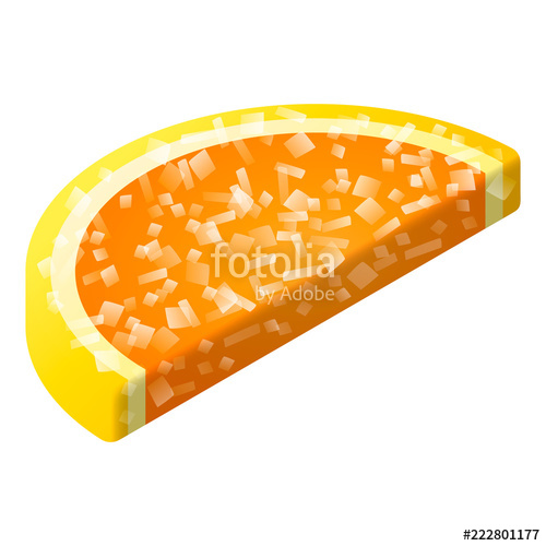 500x500 Orange Jelly Icon Isometric Of Orange Jelly Vector Icon For Web