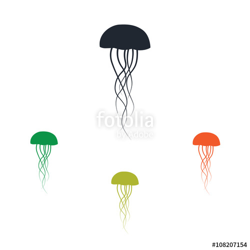 500x500 Jellyfish Icon Stock Image And Royalty Free Vector