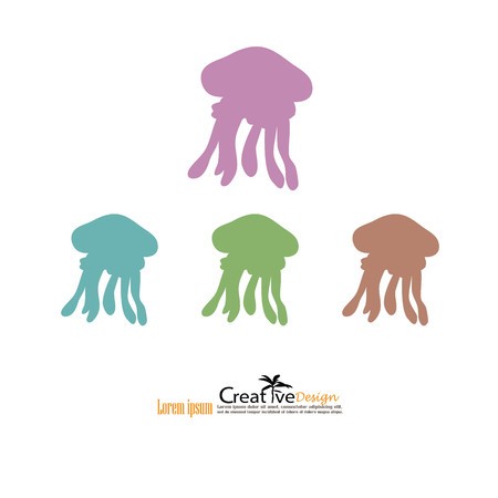 450x450 Jellyfish Jellyfish Icon Vector Illustration Royalty Free Vector