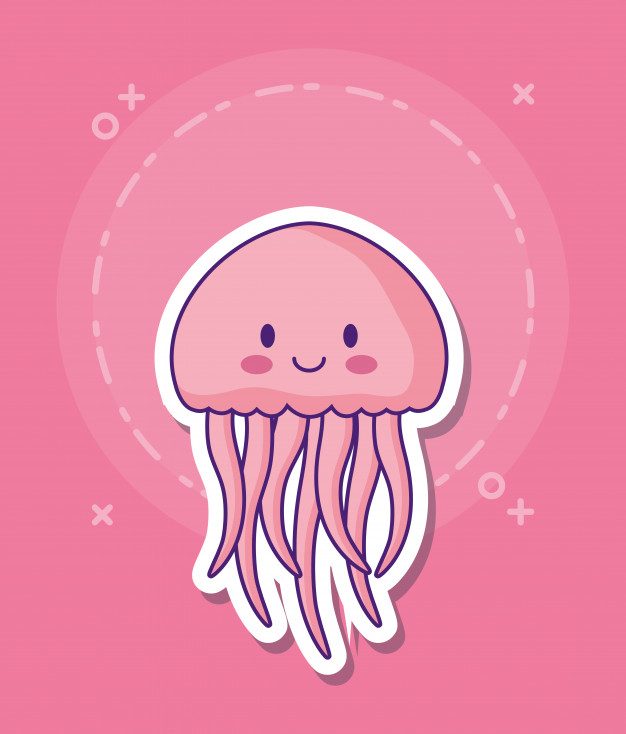626x734 Cute Jellyfish Icon Vector Premium Download