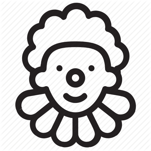 512x512 Clown, Clown Face, Comedian, Comic Performer, Jester Icon