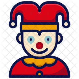 256x256 Jester Icon Of Colored Outline Style