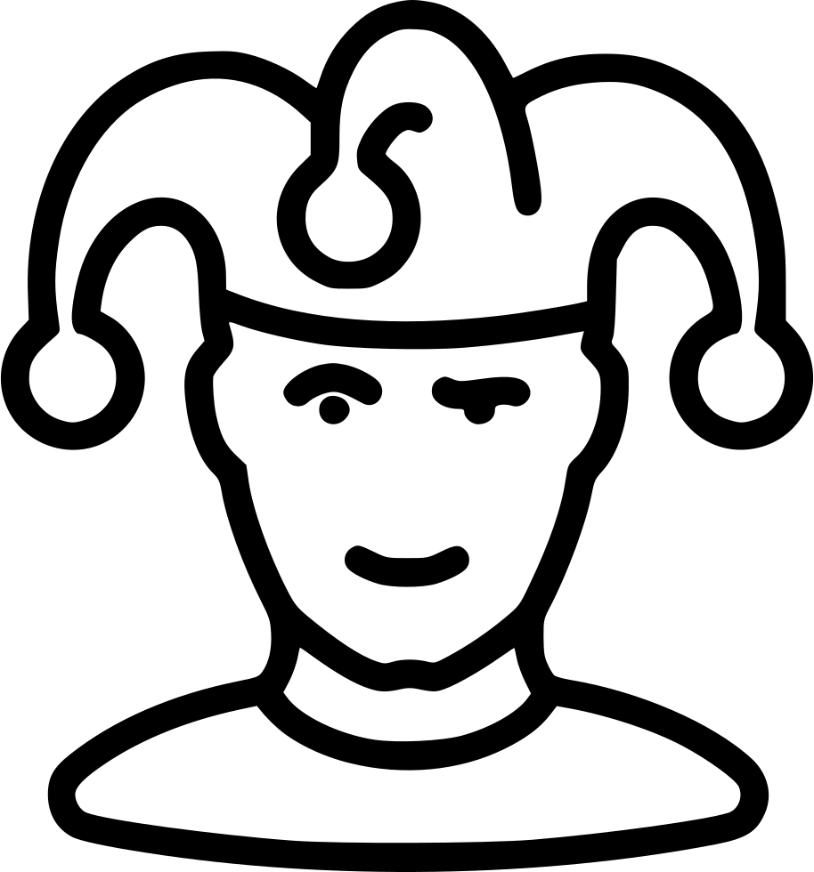 914x980 Joker Jester Clown Man Human User Vatar Png Icon Free Download