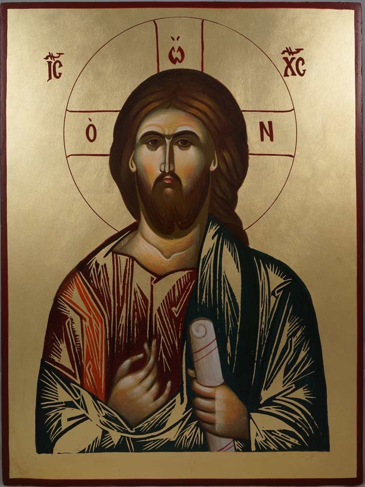 749x1000 Jesus Christ Almighty Hand Painted Icon