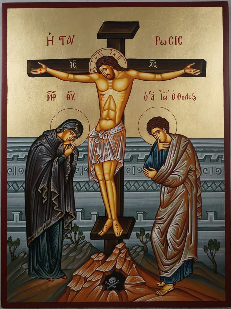 750x1000 Crucifixion Of Christ Hand Painted Icon