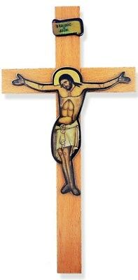 197x400 Imported From Greece Jesus Christ Icon On Wood Cross Orthodox