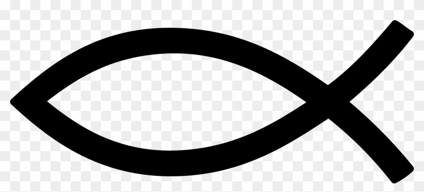 840x381 Download Free Png Black Christian Fish Symbol Jesus Fish Png Free