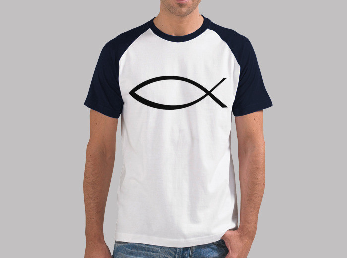700x520 Jesus Fish Icon T Shirt