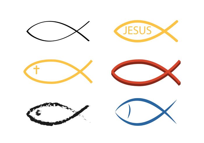 700x490 Vector Christian Fish Symbol