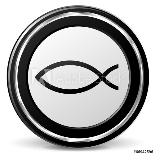 500x500 Vector Jesus Fish Icon