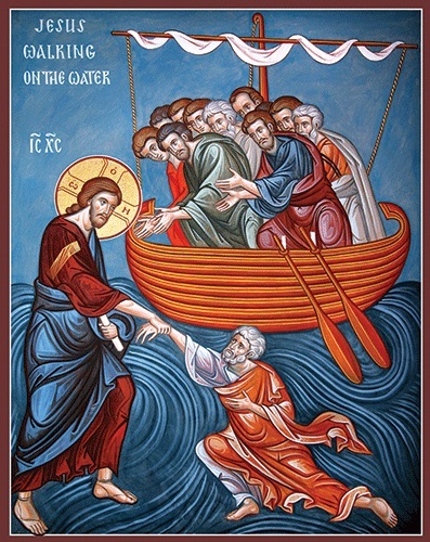 397x500 Jesus Walking On The Water, Large Icon