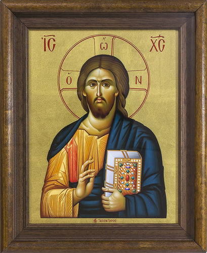 409x500 Silkscreen Byzantine Icon Of Jesus Christ