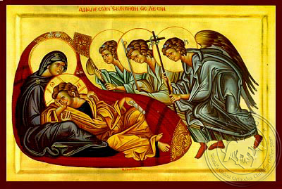 400x269 Christ Anapeson Reclining Infant Jesus