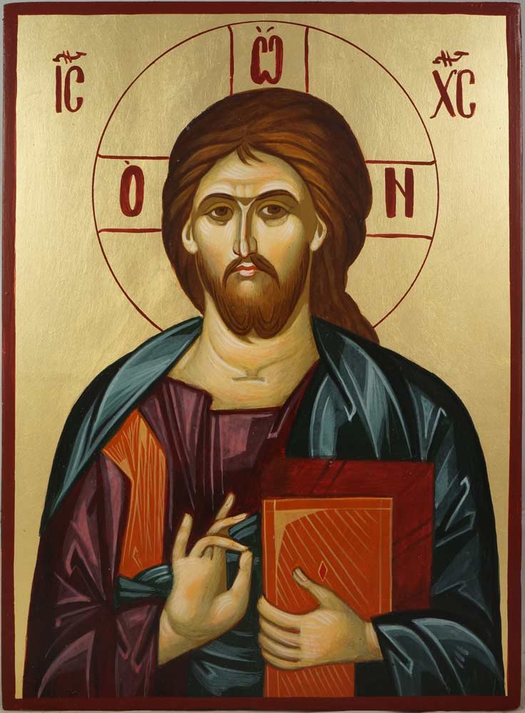 736x1000 Christ The Teacher Hand Painted Icon