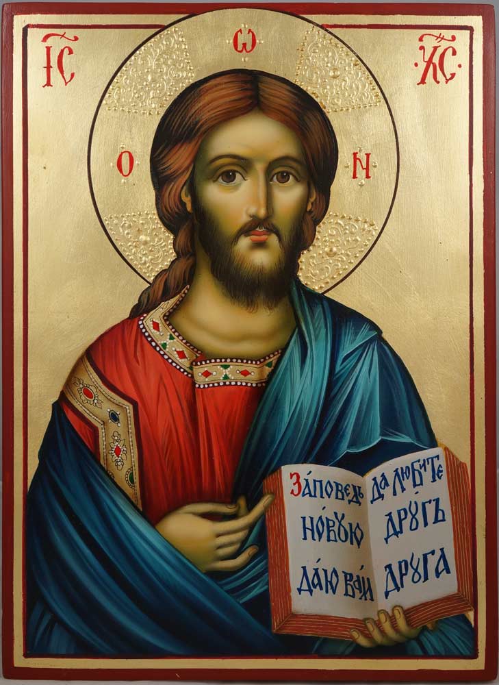 729x1000 Jesus Christ The Teacher Hand Painted Icon