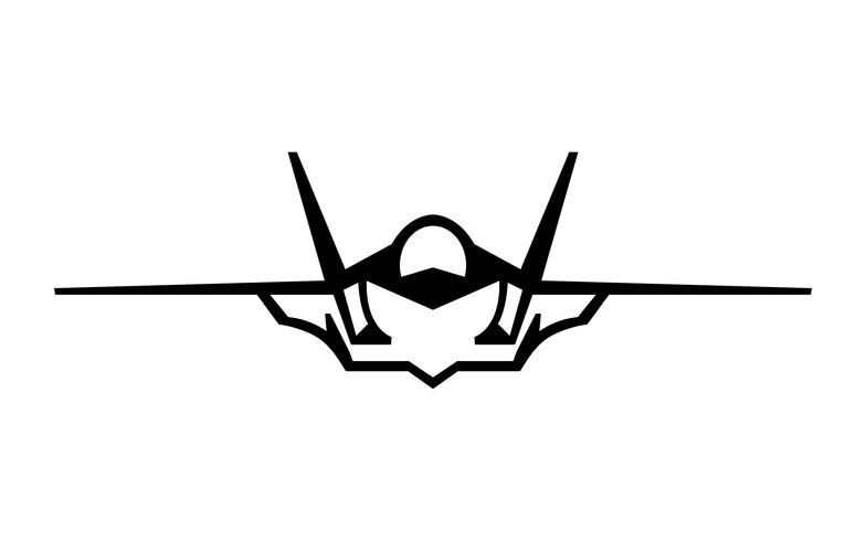 784x490 Fighter Jet Vector Icon