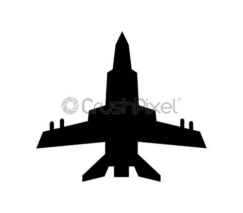 500x438 Jet Icon, Stock Vector Crushpixel