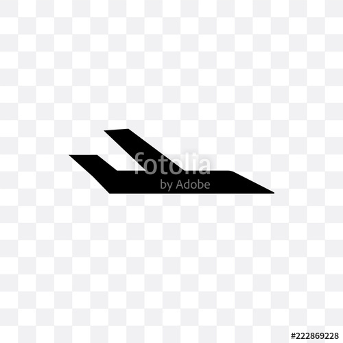 500x500 Jet Icon Isolated On Transparent Background Simple And Editable